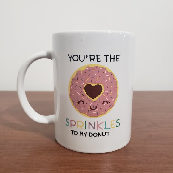 Valentines Day Coffee Mug Love You're the Sprinkles To My Donut White Standard - Picture 4 of 6